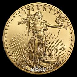 Ch / Gem Bu 2020 1 Oz. 50 $ American Eagle Gold United States Coin 1 Unze