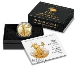 Confirmed 2021-w American Eagle One-half Ounce Gold Proof Coin 21ecn Limited