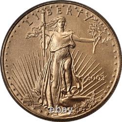 Ensemble de 4 pièces d'État de la Monnaie de l'Aigle d'or Américain de 2003, classé NGC MS70.
