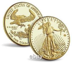 Expédié 2020 Fin De La Seconde Guerre Mondiale 75e Anniversaire American Eagle Gold Proof Coin