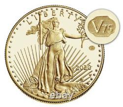 Fin De La Seconde Guerre Mondiale 75e Anniversaire American Eagle Gold Proof Coin 2020 In Hand