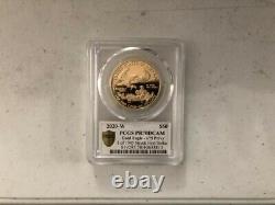 Fin De La Seconde Guerre Mondiale 75e Anniversaire American Eagle Gold Proof Coin Pcgs Pr70