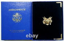 Gem Proof Cameo 2000 1/10 E Oz Gold American Eagle Proof With Box & Coa (bc1)