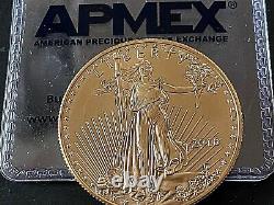 Gold American 2016 Eagle 1 0z W. Pt. 50,00 $ Pièce