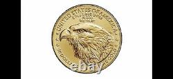 Lot de pièces d'or en lingots American Eagle d'1 once