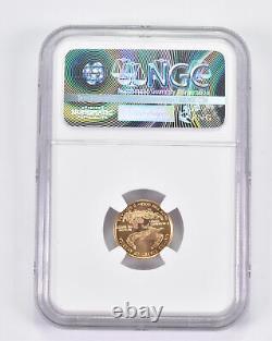 Ms69 1999-w $5 American Gold Half Eagle With W Graded Ngc 8723