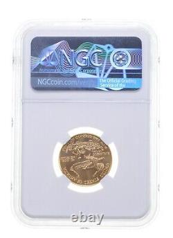 Ms69 Mint Erreur 1999 $10 American Gold Eagle Obv Struck Thru Graded Ngc 4095
