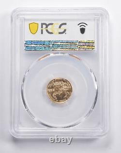 Ms70 1998 $5 American Gold Eagle 1/10 Oz. 999 Fine Gold Pcgs 2579