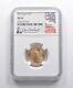 Ms70 2019 10 $ American Gold Eagle 1/4 Oz Gold Signé Everhart Ngc 8737