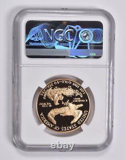Pf70 Ucam 1990-w 50 $ American Gold Eagle 1 Oz. 999 Or Fin Ngc 3555