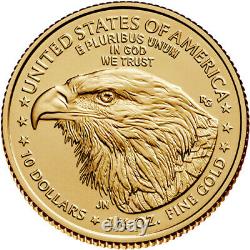 Pièce American Gold Eagle de 1/4 once (BE) de 2023