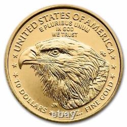 Pièce d'aigle en or américain de 1/4 oz, qualité non circulée, SKU#258646, année 2023