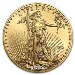 Pièce d'or American Gold Eagle 1/10 oz 2020 BU