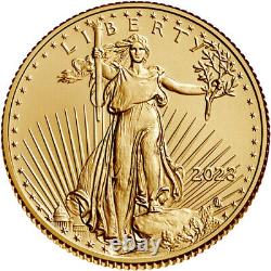 Pièce d'or American Gold Eagle de 1/10 oz de 2023 (non circulée)