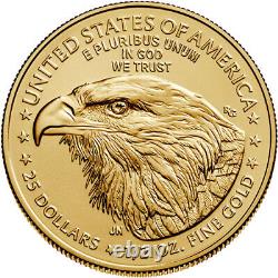 Pièce d'or American Gold Eagle de 1/2 once (BU) de 2023