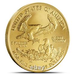 Pièce d'or American Gold Eagle de 1/2 oz (Année aléatoire)