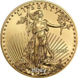 Pièce d'or American Gold Eagle de 1/4 oz de 2020