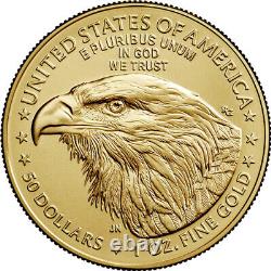 Pièce d'or American Gold Eagle de 1 once (BU) de 2022
