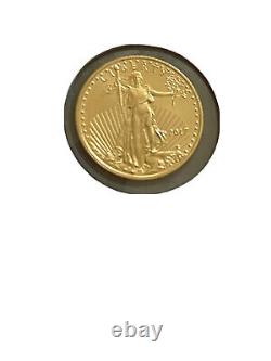 Pièce d'or américaine American Gold Eagle 2017 de 1/10 oz, 5 dollars