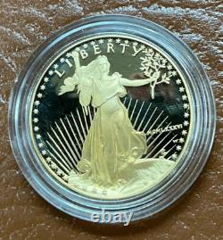 Pièce d'or américaine Proof Eagle en or d'une once de 50 $ de 1986 à la Monnaie de West Point avec capsule uniquement