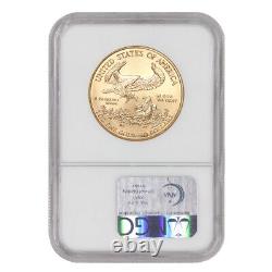Pièce de monnaie américaine de 1 once en or pur 22 carats de 2004, Eagle NGC MS70 sans défaut, d'une valeur de 50 dollars.