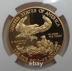Pièce de monnaie de preuve American Gold Eagle de 1 once de 2014 de 50 dollars, NGC PF70 Ultra Cameo Early Releases.