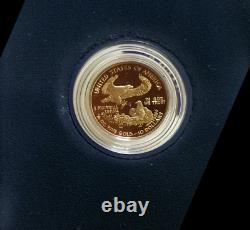 Pièce de monnaie en or de 10 dollars américains American Eagle 1/4 once 2001