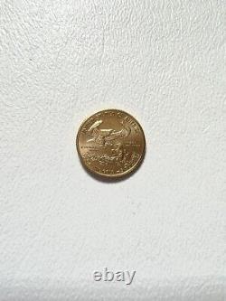 Pièce de monnaie en or fin American Gold Eagle 1/10 Oz. 999 de 2014 (wmp002269)