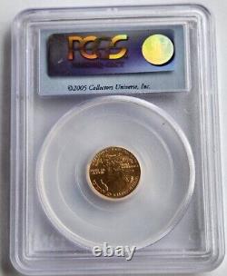 Première Grève 2005 American Gold Eagle $5 1/10 Oz Pcgs Certifié Ms69 Gem Unc