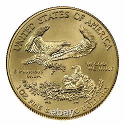 Prévente 2021 $50 American Gold Eagle 1 Oz Brilliant Uncirculated