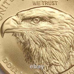Translate this title in French: 2022 1/4 Oz American Gold Eagle Coin Brilliant Uncirculated with Certificate of

Pièce d'aigle en or américaine de 1/4 oz en 2022, non circulée et éclatante, avec certificat de
