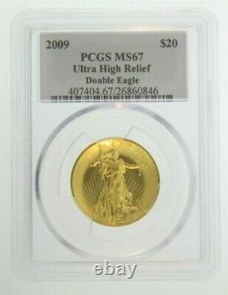 Ultra High Relief Double Eagle Pcgs Ms-67 Gold Coin 2009 Ultra High Relief Double Eagle Pcgs Ms-67 Gold Coin