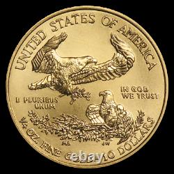 (lot De 4) Ch/gem Bu 2020 1/4 Oz. $10 American Eagle Gold United States Coin